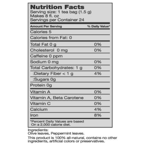 Seagate Seagate Products Olive Leaf Herbal Mint Tea 24 Count (pack of 2)