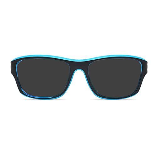 willochra willochra Full lens Polarized Reading Sunglasses for Men Driving Running Sports Reader Square UV Protection Style Unisex (blue black, 3.75, multiplier_x)