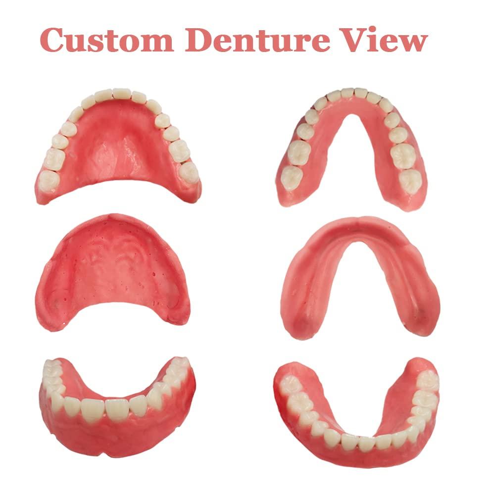 Longlive Do It Yourself Denture Fake Teeth Top and Bottom Temporary Teeth for Improve Smiling