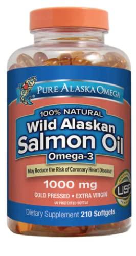 Pure Alaska Pure Alaska Omega-3 Wild Alaskan Salmon Oil 1000mg 210 Softgels (Pack of 2) HJO$IER