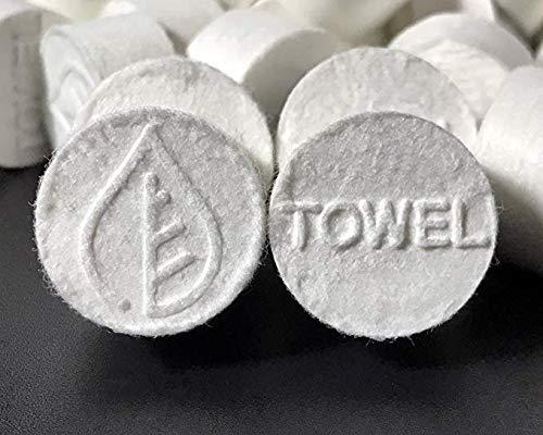 Portawipes Portawipes Coin Tissues | 50 Pack with 5 Carrying Cases | Toilet Paper Tablets | Compressed Towels | Expandable Wipes | Soft & Odor Free