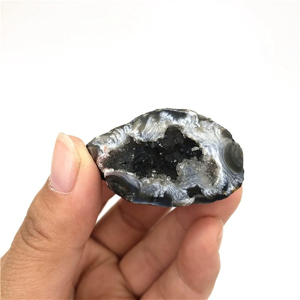 WGPHD WGPHD Health & Household Natural Agate Geode Crystal Hole Mineral Specimen Contains Clean Crystal Clusters Beautiful Stones and Crystals Agate Slice