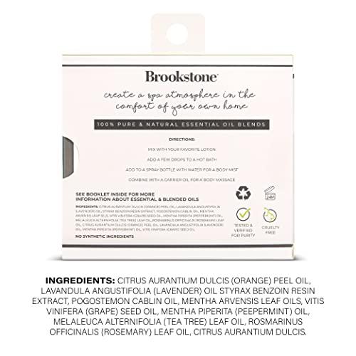 Brookstone Brookstone Essential Oil Blends Sleep Collection | Organic Essential Oil Set for Aromatherapy Diffuser, Massage Oil and Candle Scents | 3-Pack 10ml Bottles