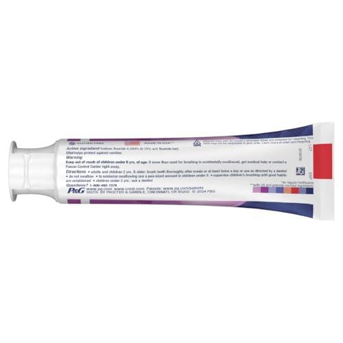 Crest Crest 3D White Advanced Teeth Whitening Toothpaste, Radiant Mint, 3.3 oz, Pack of 2