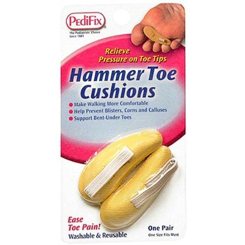 Pedifix Hammer Toe Crests Buttress Pads, Left, Medium, Suede