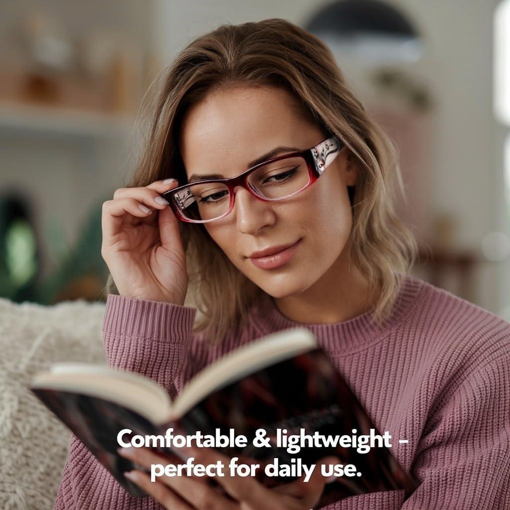 EYEBOGO EYEBOGO Kaylee Stylish Reading Glasses for Women (2-Pack, 1.75)