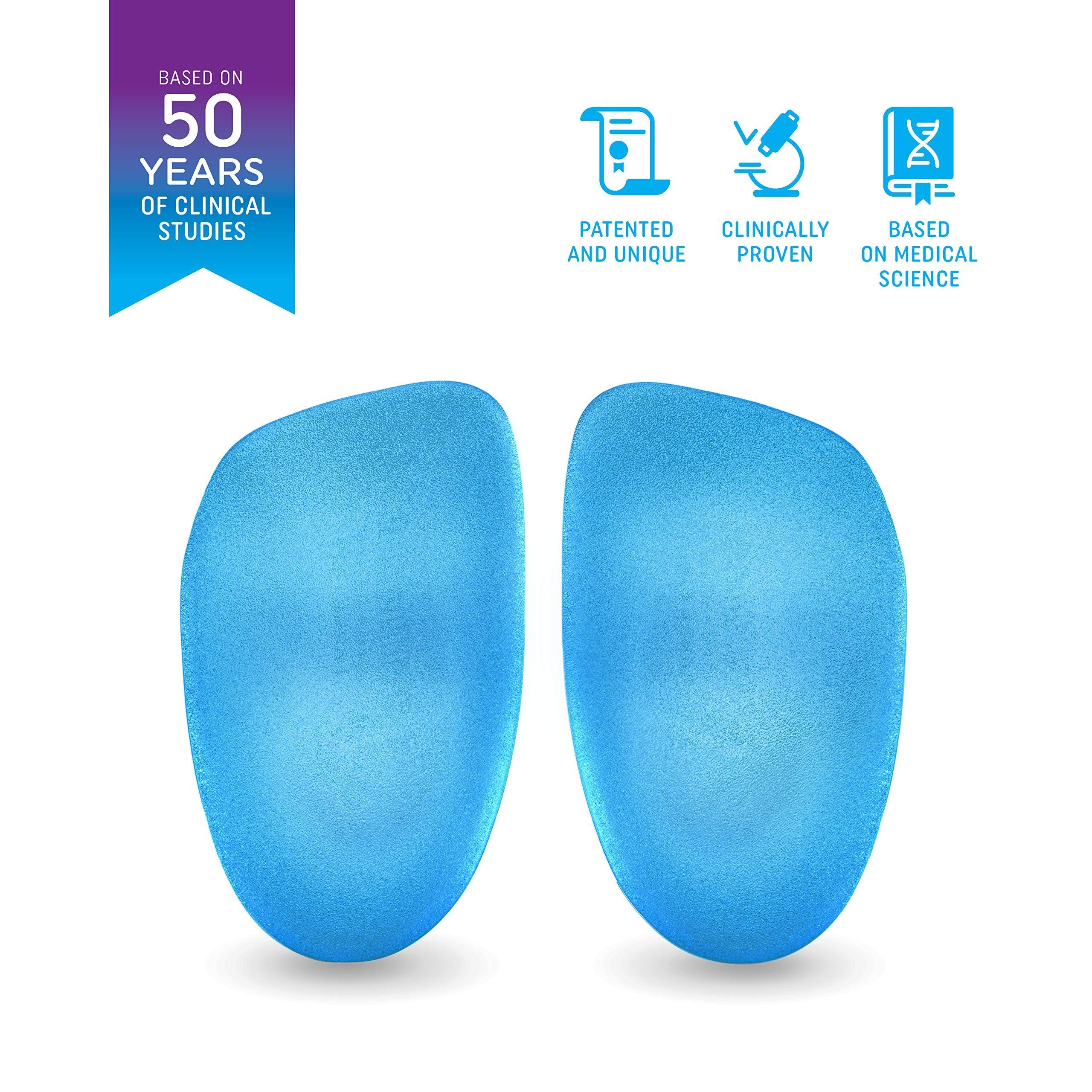 Heel That Pain Hybrid Heel Seats | Heel Cups for Heel Pain, Plantar Fasciitis, Heel Spurs | Foot Orthotic Inserts | Patented, 100% Guaranteed | Hybrid, Medium (W 6.5-10, M 5-8)