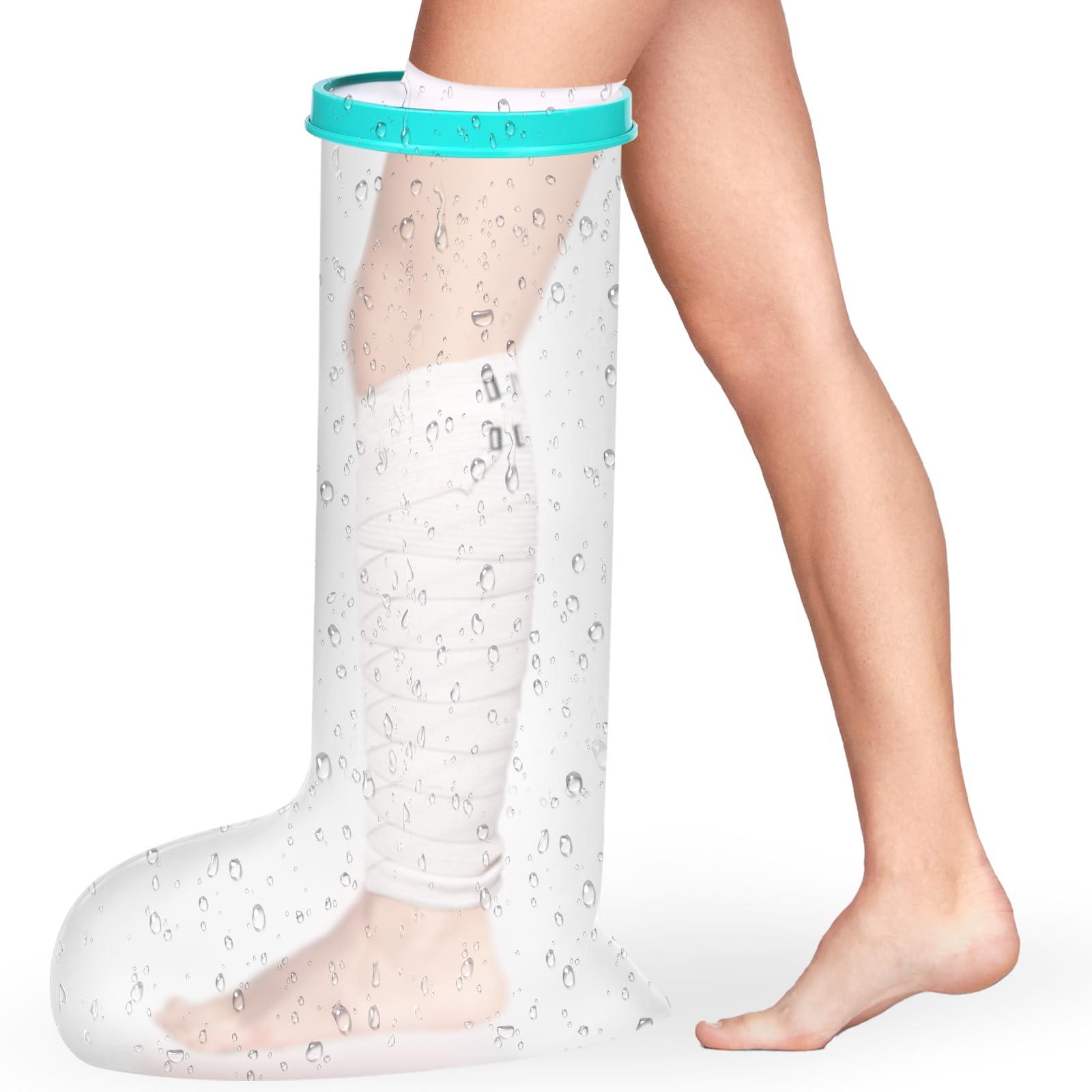 WirtuQuiksy WirtuQuiksy Cast Covers For Shower Leg, Reusable Waterproof Bandages and Cast Cover, Leg Cover For Showering After Surgery