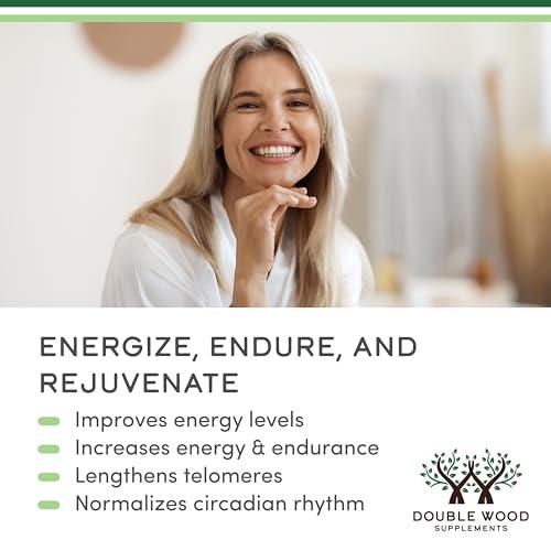 Double Wood Supplements NAD Supplement (500mg of 95% Pure NAD+ Per Serving, 30 Day Supply) NAD Booster Similar to Nicotinamide Riboside (Third Party Tested, Vegan Safe, Non-GMO) by Double Wood