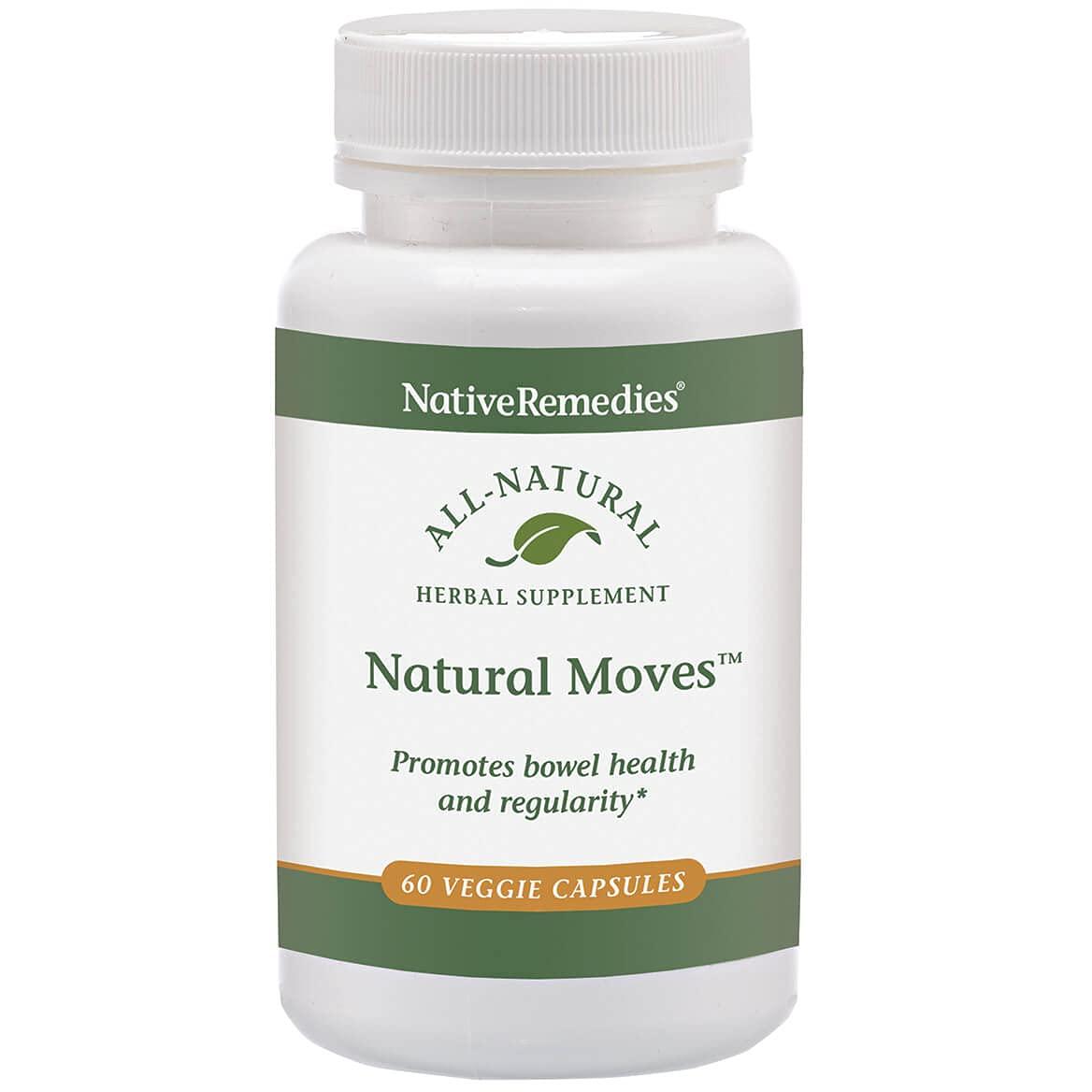 Native Remedies Native Remedies Natural Moves - All Natural Herbal Supplement Promotes Bowel Health and Regularity as Related to Constipation - 60 Veggie Caps