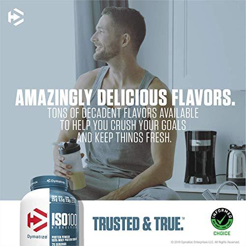 Dymatize Dymatize ISO100 Hydrolyzed Protein Powder, 100% Whey Isolate, 25g of Protein, 5.5g BCAAs, Gluten Free, Fast Absorbing, Easy Digesting, Fruity Pebbles, 5 Pound