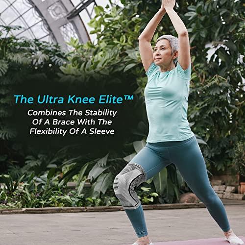 AmRelieve AmRelieve Ultra Knee Elite Compression Sleeve - Knee Brace for Arthritis Pain Relief, Meniscus Tear Support, and Knee Pain Relief