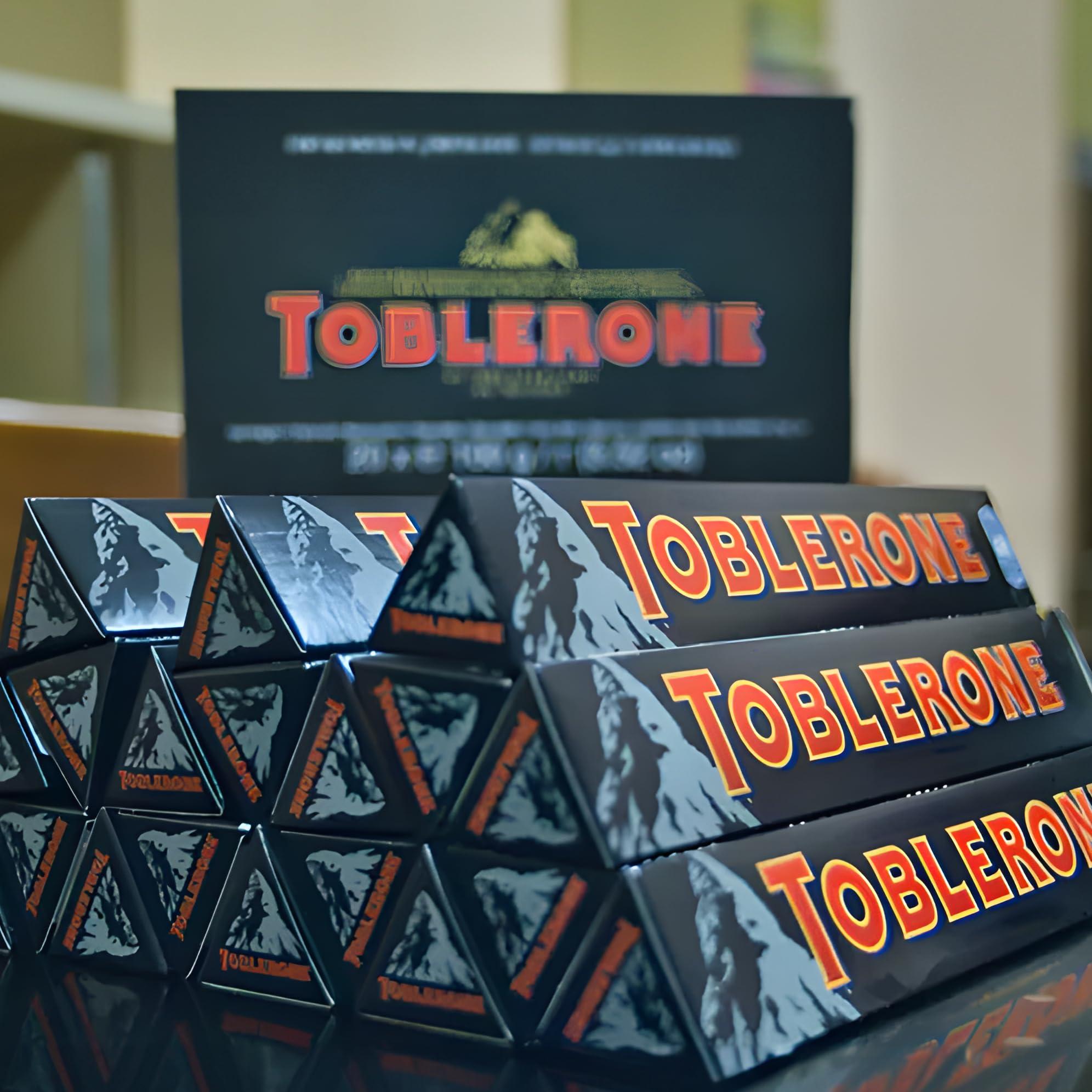 Purpalia Toblerone Chocolate Variety Pack - 3.52 oz: Classic Swiss Chocolate Bars Assortment Dark Chocolate Bars(Purpalia Packaging) (6 pack, Dark Chocolate)