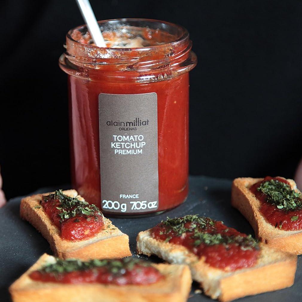 Alain Milliat Alain Milliat Gourmet Tomato Ketchup, 7.05 Oz (One 200g Glass Jar) | Imported, Made in France.