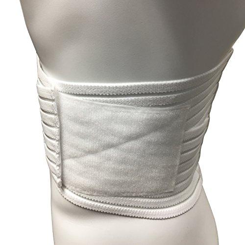 OTC OTC Lumbosacral Support, 7-inch Lower Back, Lightweight Compression, Elastic, White, Large