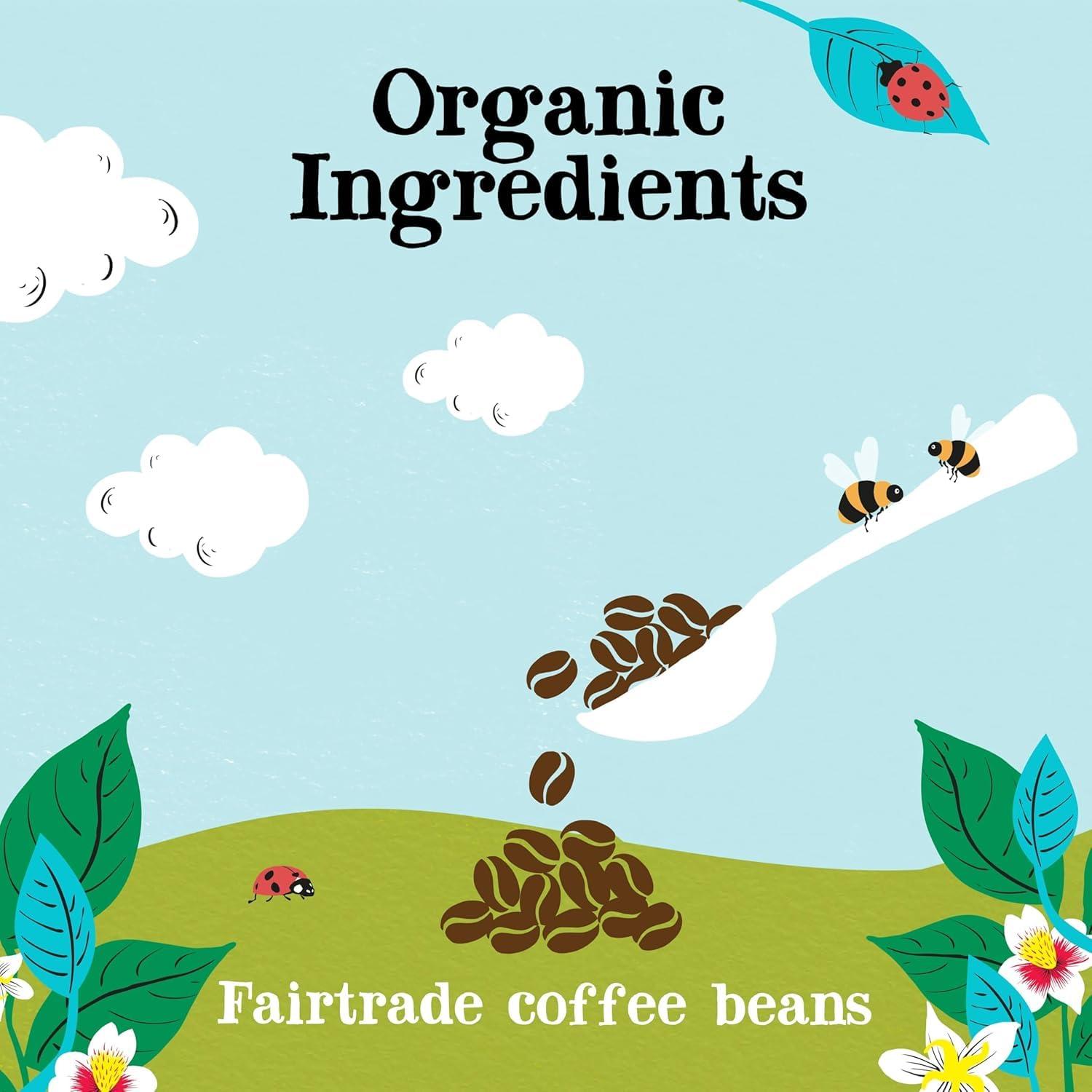Clipper Natural, Fair & Delicious Clipper Coffee: Organic Latin American Decaf Instant Coffee Medium Roast Coffee, Freeze Dried & Ethically Sourced 100g (3.53oz)