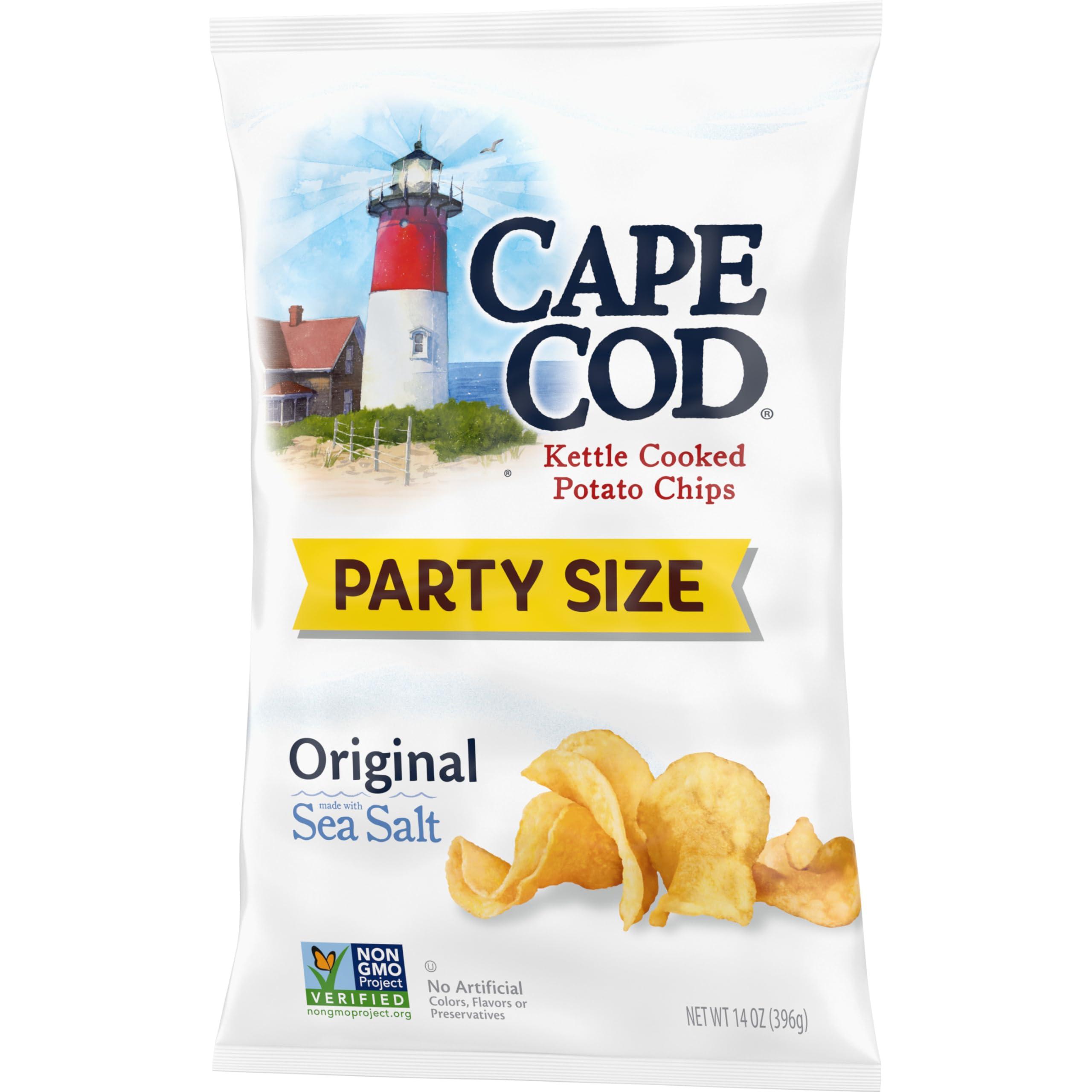 Cape Cod Cape Cod Potato Chips, Original Kettle Chips, 14 Oz Party Size