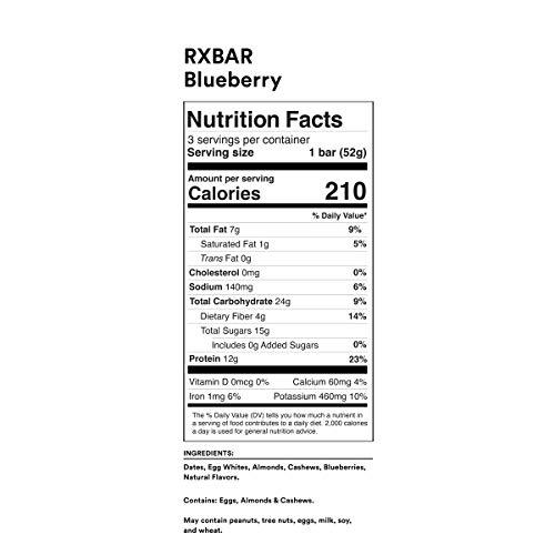 RXBAR RXBAR Protein Bar, Variety Pack, 10 Flavors, 55oz Box (30 Bars)