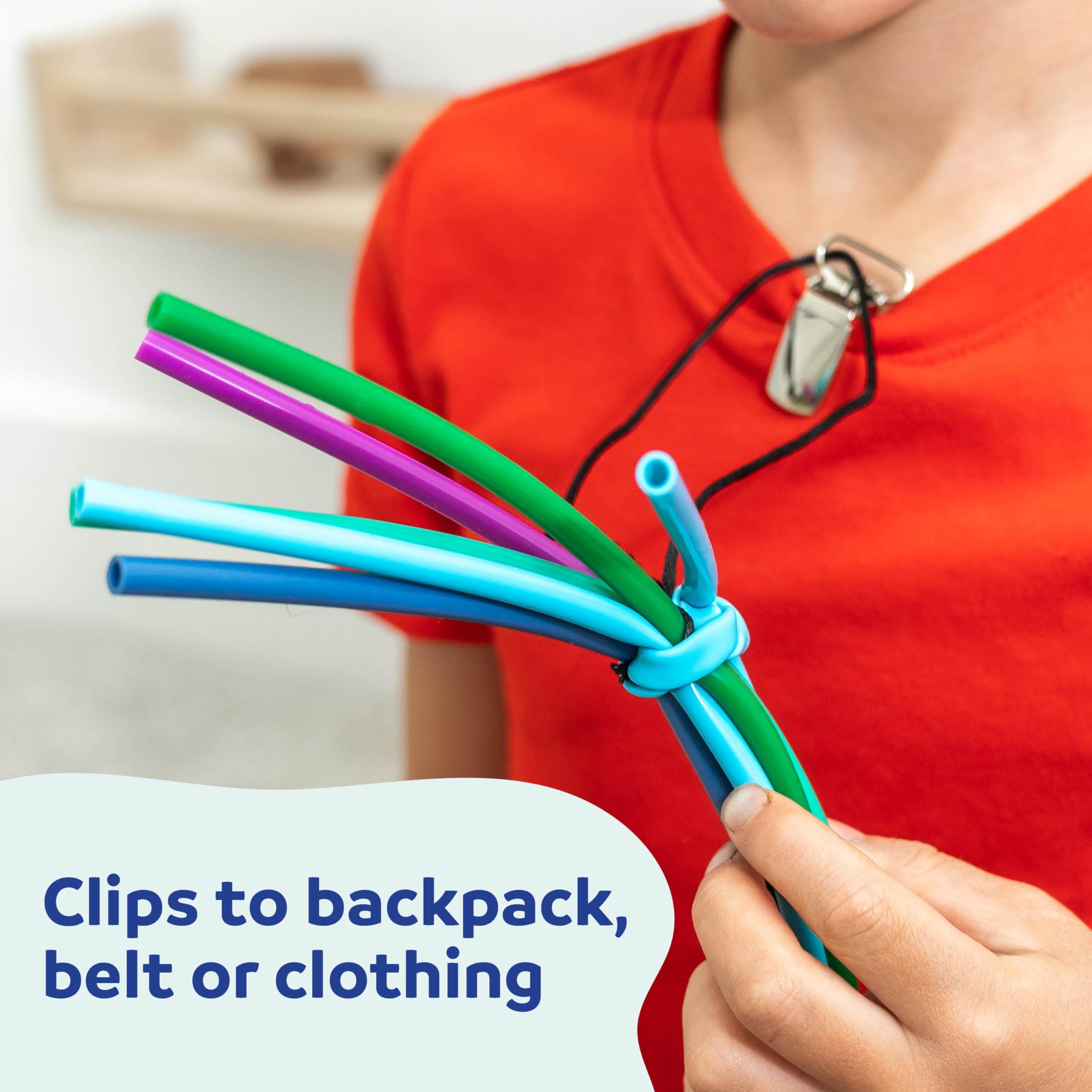 Fun and Function Fun And Function Spaghetti Chewy Fidget Chewy Tubes for Kids Oral Sensory Chewy Toy for Kids Therapeutic Fidget Sensory Noodles Light Chewers