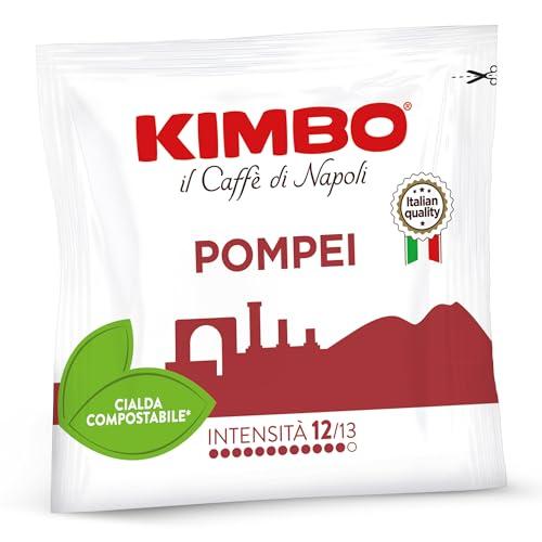 KIMBO Kimbo Pompei ESE Compostable Coffee Pods - Intense Flavor - Blended and Roasted in Italy - Dark Roast - 100 count