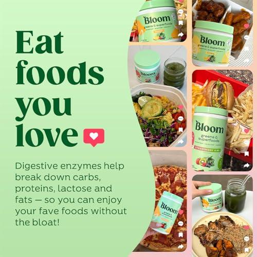 Bloom Nutrition Bloom Nutrition Superfood Greens Powder, Digestive Enzymes with Probiotics and Prebiotics, Gut Health, Bloating Relief for Women, Chlorella, Green Juice Mix with Beet Root Powder, 30 SVG, Coconut