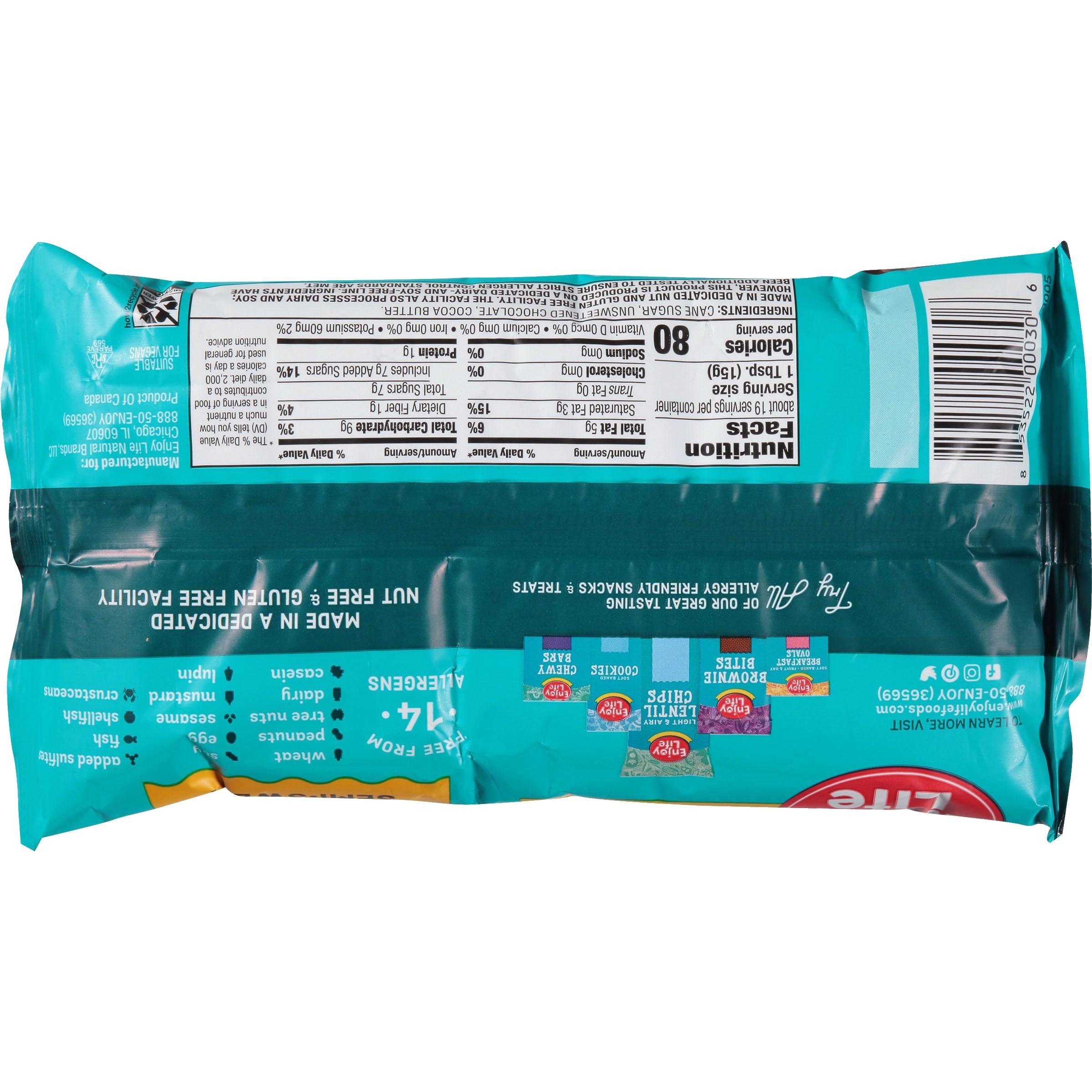 Enjoy Life Foods Enjoy Life Baking Chocolate Semi-Sweet Mini Chocolate Chips, Gluten Free, School Safe, Non GMO, Dairy Free, Soy Free, Vegan, Nut Free Chocolate, 12 Bags (10 oz) Bulk Chocolate