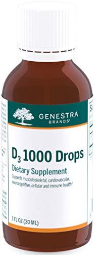 Genestra Brands Genestra Brands D3 1000 Drops | Liquid Vitamin D Supplement | 1 fl. oz.