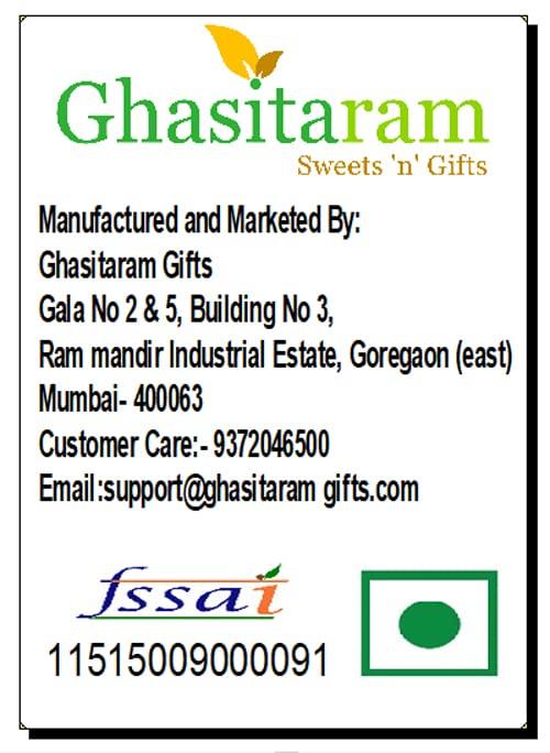 Ghasitaram Gifts Ghasitaram Gifts Diwali Gifts - Hamper - Wooden Almond Platter with Mini Pooja Thali