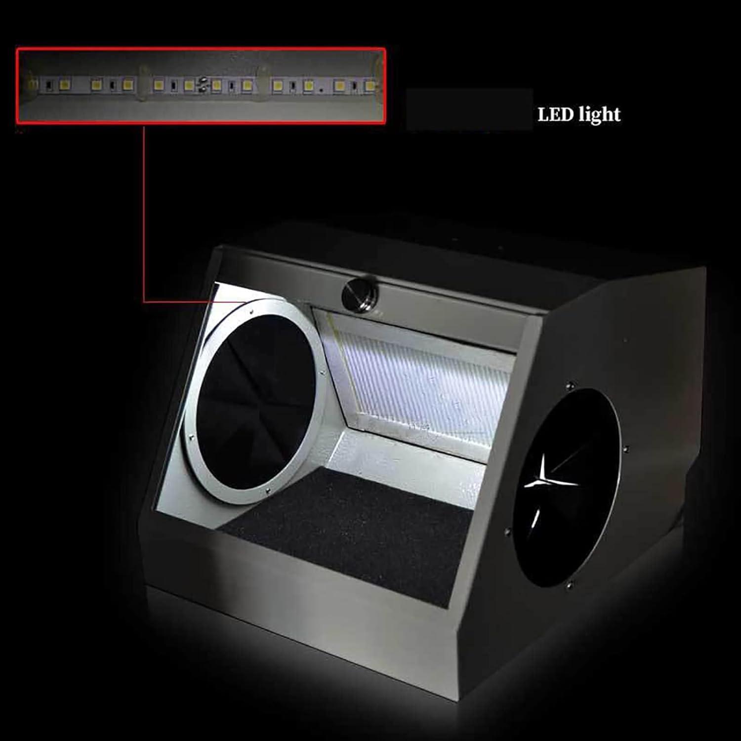 Koultona Koultona Modular Blast Cabinet Dental Lab Dust Collector Box,with Air Extraction and Filter Device, LED Light Source