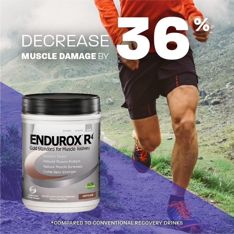 Endurox PacificHealth Endurox R4 I Post Workout Drink Mix with Protein, Carbs, Electrolytes and Antioxidants for Superior Muscle Recovery, Net Wt. 4.56 lb., 28 Servings (Fruit Punch Flavor)