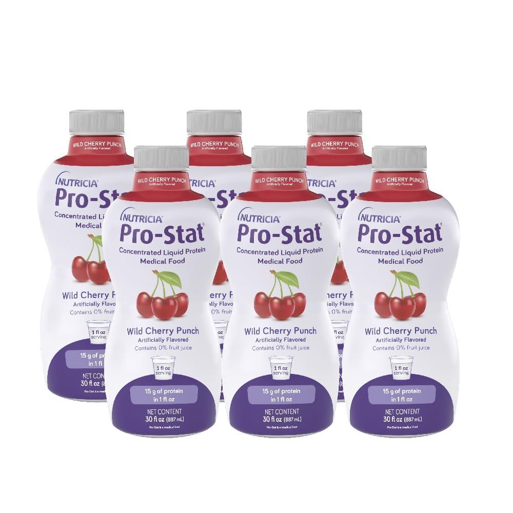 Pro-Stat Pro-Stat Concentrated Liquid Protein Medical Food - Wild Cherry Punch, 30 Fl Oz Bottle (Case of 6)