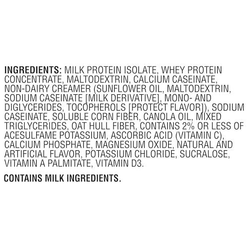 Muscle Milk Muscle Milk Genuine Protein Powder, Vanilla Crème, 1.93 Pounds, 12 Servings, 32g Protein, 2g Sugar, Calcium, Vitamins A, C & D, NSF Certified for Sport, Energizing Snack, Packaging May Vary