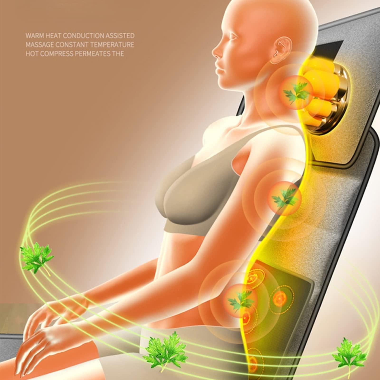 ASUMUI ASUMUI Multifunctional Home Massage Mattress Cervical Spine Waist Back Massager Body Electric Massage Pad Cushion Heating Cushion