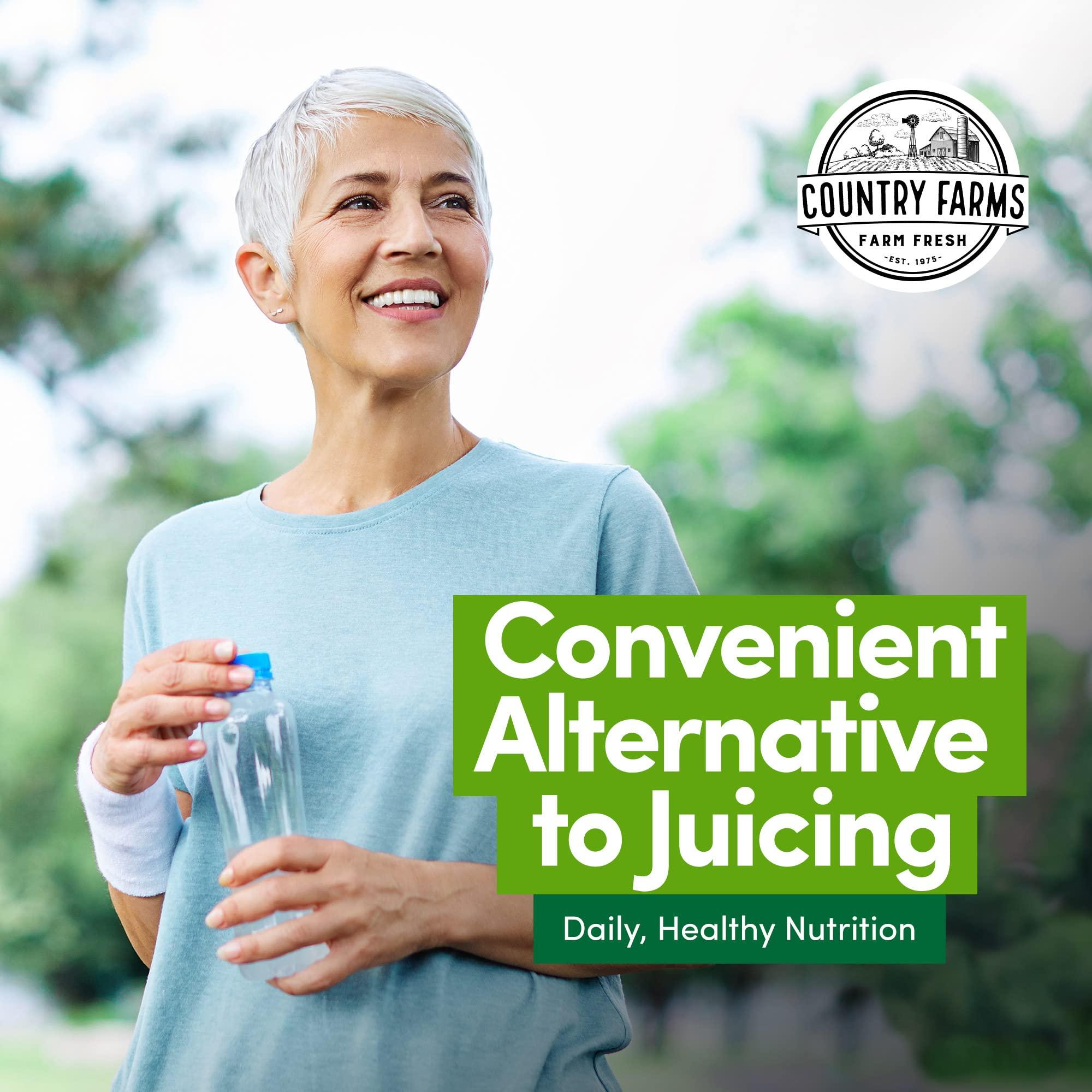 COUNTRY FARMS COUNTRY FARMS Super Fruits and Veggies Capsules, Whole Food Supplement, Powerful Antioxidant, Supports Energy, Immune Health, Boosts Digestive Health, 30 Super Foods, 30 Servings