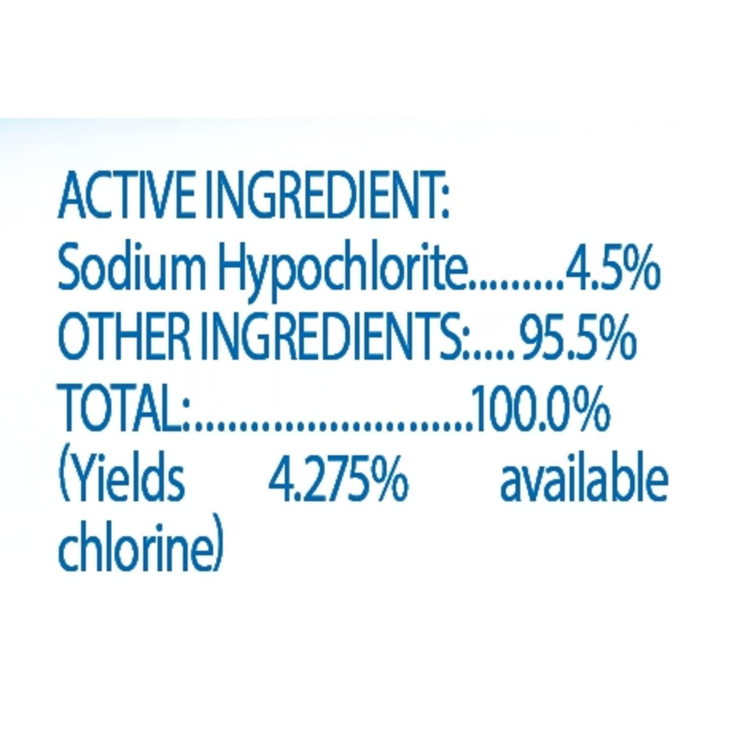Clorox Clorox Splash-Less Bleach1, Disinfecting Bleach Kills 99.9% of Bacteria and Viruses, Regular 40 Fluid Ounce Bottle - Pack of 2 (Package May Vary)