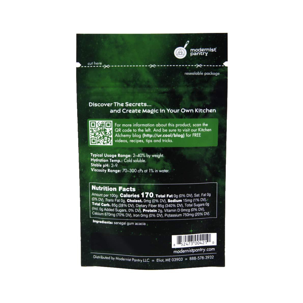 Modernist Pantry Pure Gum Arabic Powder [Acacia Gum] Non-GMO Gluten-Free Vegan OU Kosher Certified - 50g/2oz