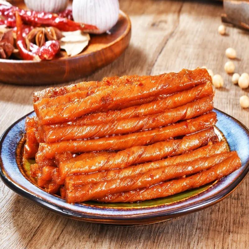 RETBST Chinese latiao spicy strips snack, Instant spicy latiao snack gift pack, Small gluten, Changsha spicy dried stinky tofu, Mixed flavor, Hunan specialty spicy sticks, Leisure snack (32 packs)