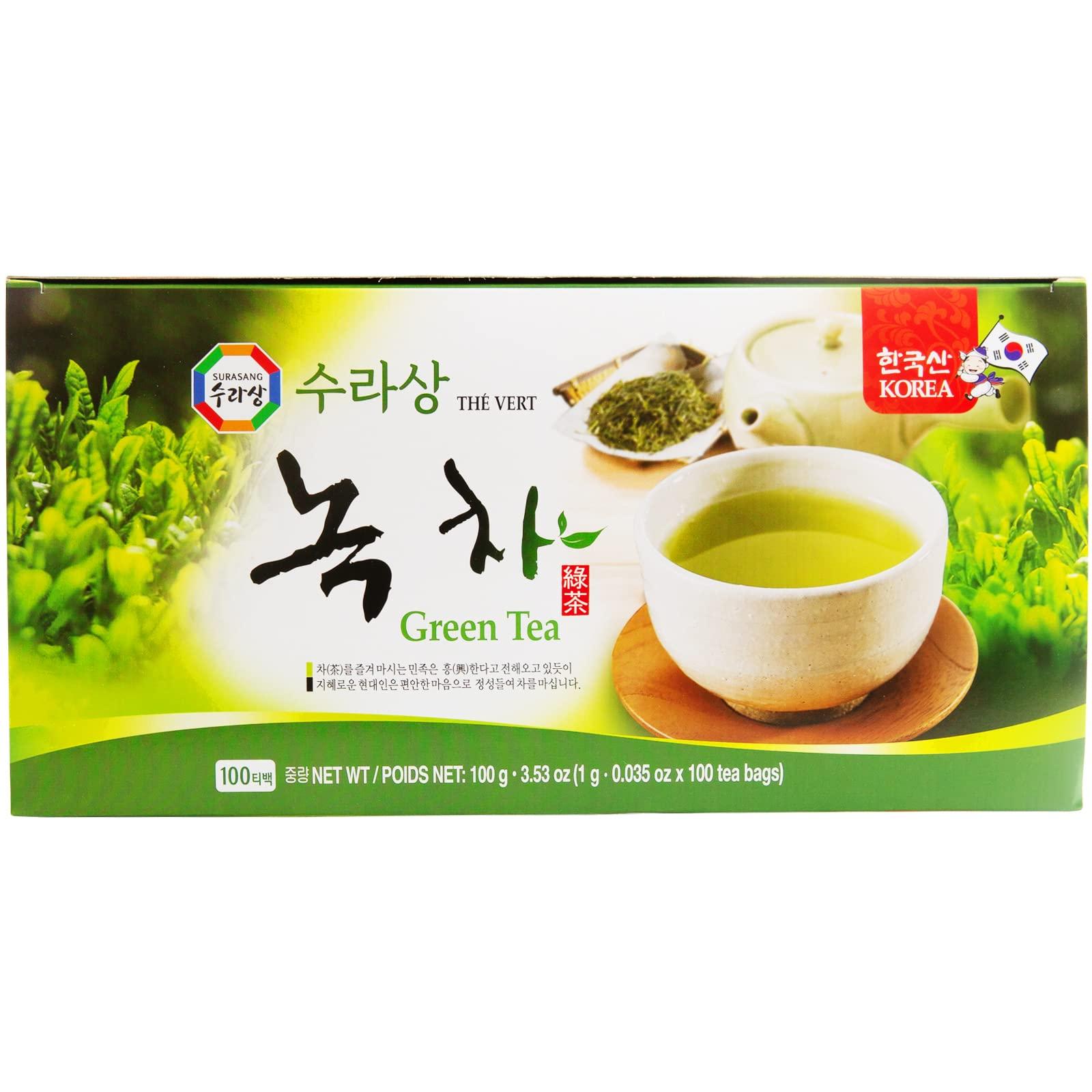 Surasang Surasang Green Tea, Simple and Classic Green Tea, 100 teabags
