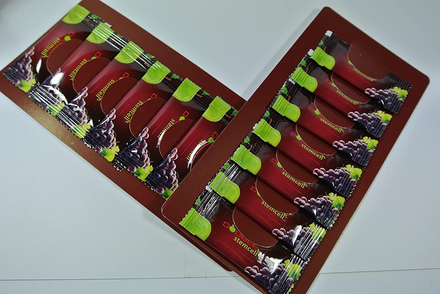 phytocelltec phytocelltec 2X Phytoscience Double Stem Cell Anti Aging Supplement Acai Berry Extract Blueberry Reduce Wrinkles Pores Pimples Fine Lines Skin Texture (14 Sachets/Pack)