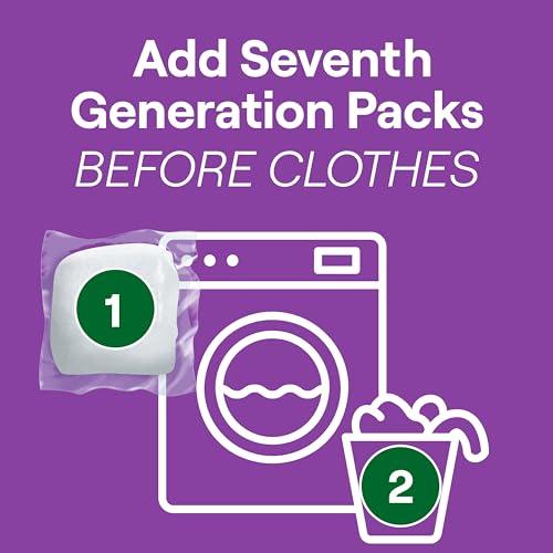 Seventh Generation Seventh Generation Laundry Detergent Packs, Lavender, Biobased Deep Clean, EPA Safer Choice Certified, 64 Count