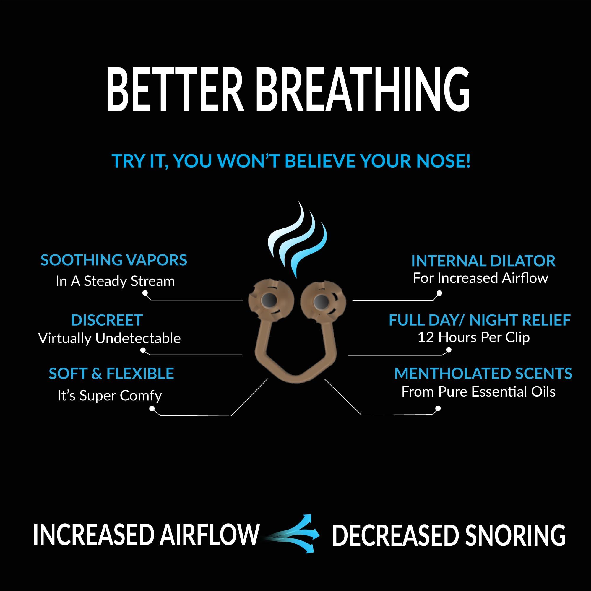 Vapor Soothers Vapor Soothers Nasal Dilator Clips, Instant Nasal Congestion Relief, Peppermint, 28 Count (4 Pack), Drug-Free