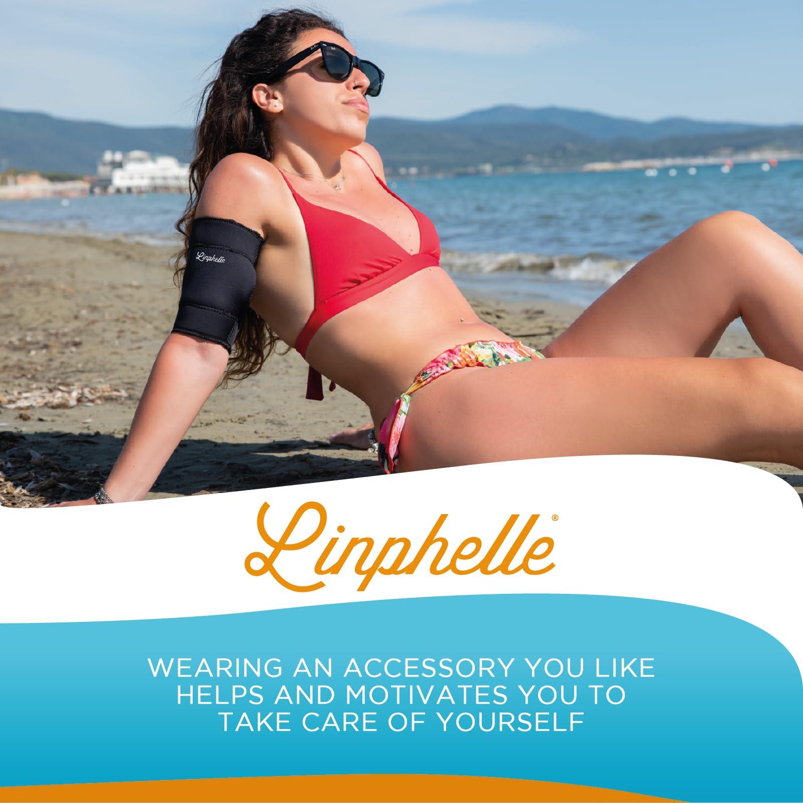 Linphelle Linphelle Waterproof PICC Line Shower Cover PICC Line Sleeve Cover for Upper Arm in Neoprene, Usable for Sea or Pool Bathing, Shower Sleeve for PICC Line, Glucose Sensors, Black, Size XX-Large