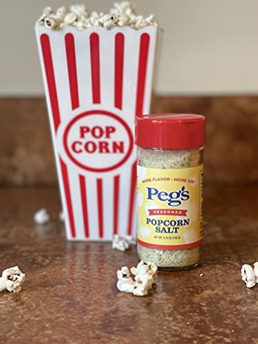 Peg's Salt Peg's Popcorn Salt - It Sticks!
