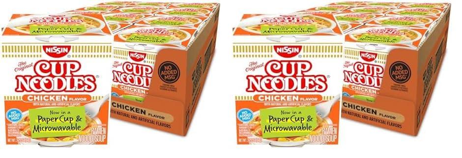 NISSIN Nissin, Cup Noodles Soup, Chicken Flavor, 2.25 oz (case of 12) (Pack of 2)
