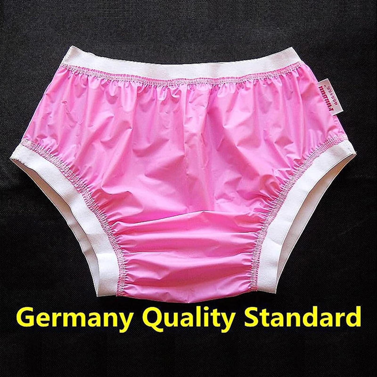 TAPIVA Plastic Pants for Adults with Incontinence,Elastic Band Plastic Waterproof Pants, Plastic PVC Diapers, Reusable Senior Diapers, Soft Surface, Suitable for Adult Men and Women