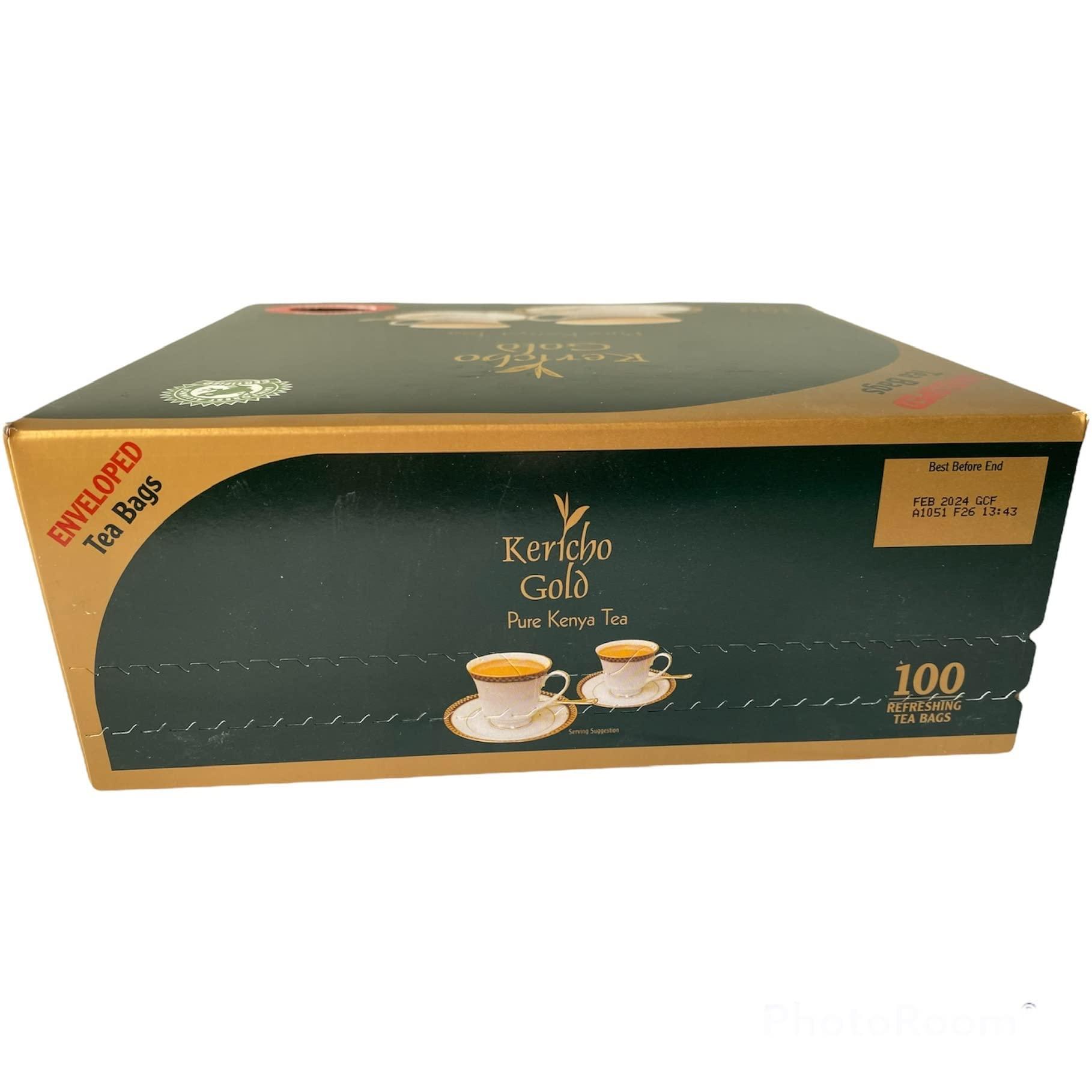 JACKIELYNA Finest Kenyan Kericho Gold Foil Enveloped Tea Bags (Kenya) - 200gms /100 tea bags