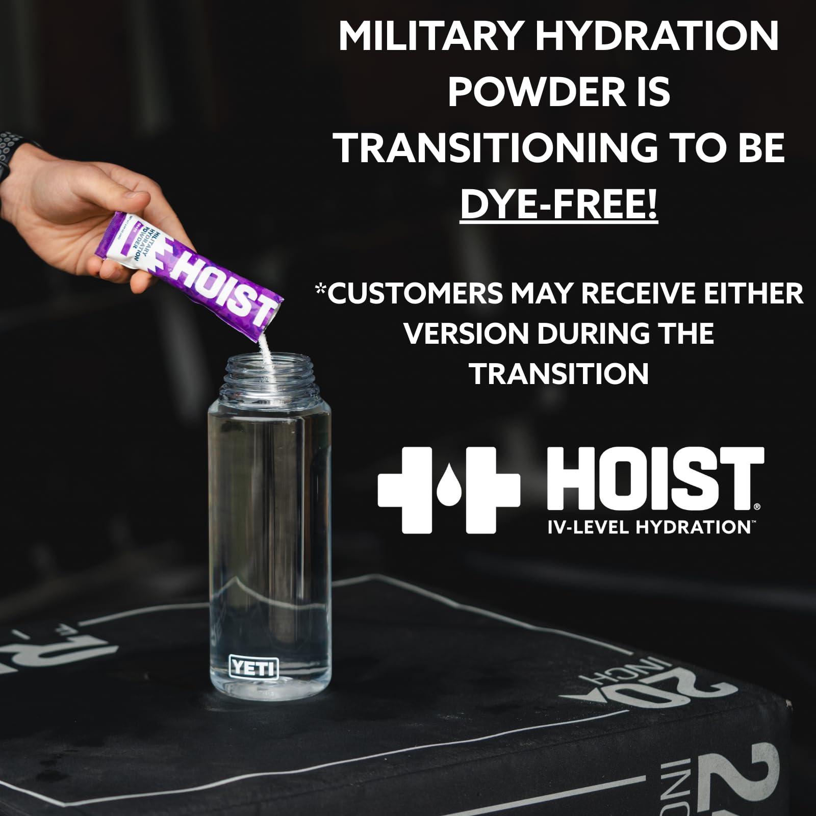 HOIST HOIST Premium Military Hydration Powder - Electrolyte Drink Mix - Powder Stick Pack, Fruit Punch (12 Sticks Per Pack)