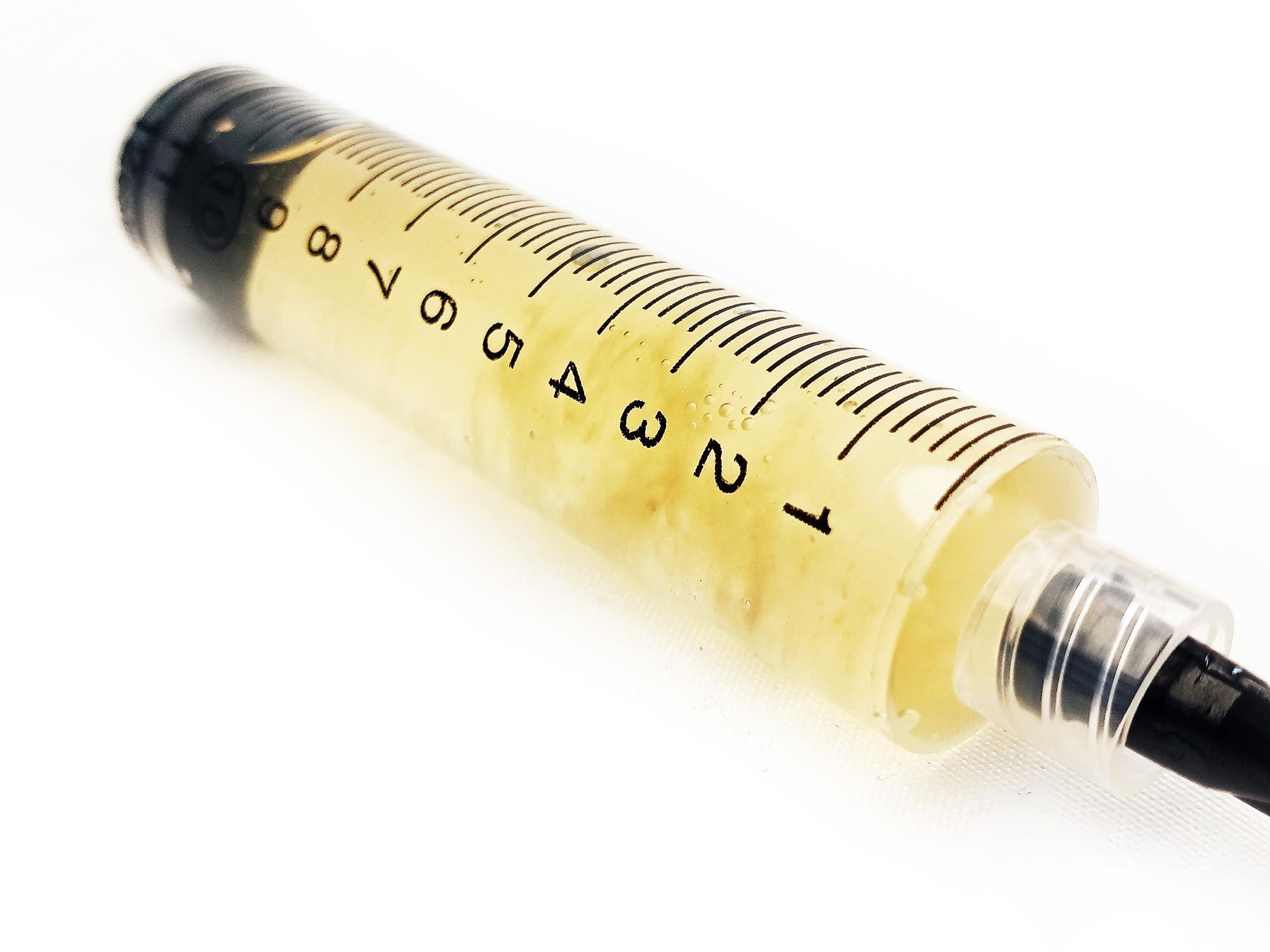 Liquid Fungi King Oyster Mushroom (Pleurotus eryngii) Liquid Culture Syringe for Mushroom Cultivation on Grain or Agar