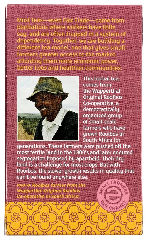 Equal Exchange Equal Exchange Herbal Tea, Organic Rooibos, Caffeine Free, 20 Tea Bags, 1.41 oz (40 g)