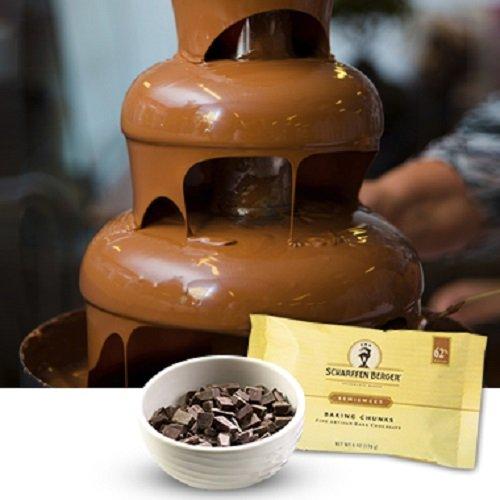 Scharffen Berger SCHARFEEN BERGER Baking Chocolate Chunks, Semisweet, 6 Ounce (Pack of 5)